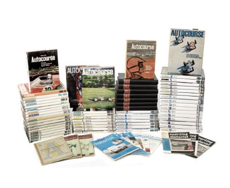 Autocourse; a near complete run of issues and annuals for 1951 to 2014/15,comprising Autocourse Volumes 1-7 (1951-1957) bound
