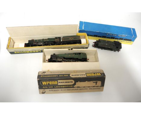 Tri-ang / Wrenn 00 gauge locomotive and tender, 4075 Cardiff Castle, in original box, together with another, GWR264 tank engi