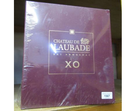 One bottle, Chateau de Laubade Bas Armagnac XO, boxed