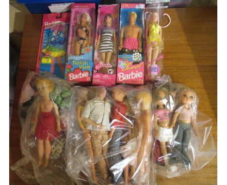 Quantity of modern dolls including Barbie, Action Man, Bratz, Girl and others, some in original packaging