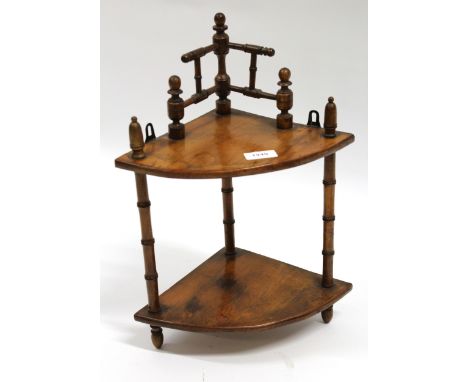 Small 19th Century two shelf corner wall bracket