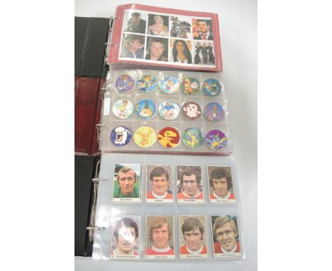 Five albums of trading cards, including Magic Box, Dunkin stickers etc.