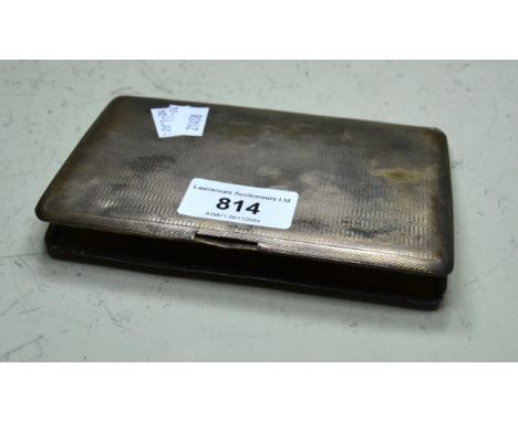 Birmingham silver rectangular cigarette case (at fault), 6oz t