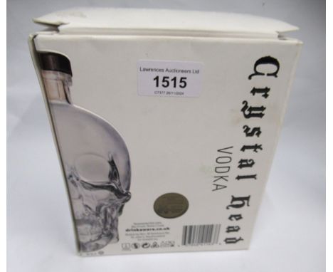 One bottle Crystal Head vodka in original box