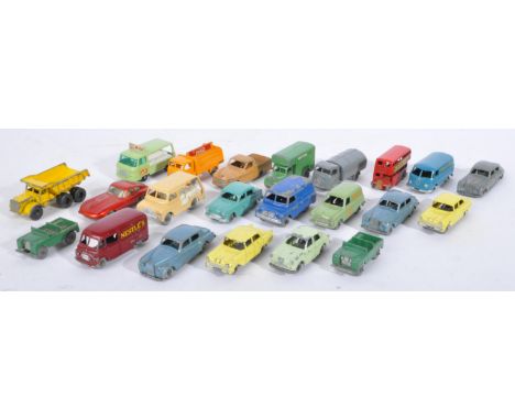 A collection of x22 original vintage Lesney made diecast model vehicles to include; models No. 36 Austin A50, No. 32 E-Type J