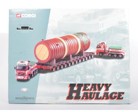 An original boxed Corgi made Heavy Haulage 1/50 scale diecast boxset No. CC12403. The set containing Heanor Haulage Company V