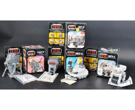 Star Wars - a collection of x4 original vintage c1983 Kenner / Palitoy made action figure playsets ' minirigs '. All 100% com