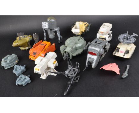 Star Wars - a collection of x11 original vintage Kenner / Palitoy minirig action figure playsets. Various states of completen