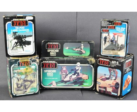 Star Wars - a collection of x5 original vintage Kenner / Palitoy made action figure playsets - mostly minirigs. Comprising: O