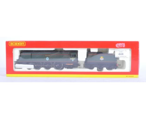 An original Hornby 00 gauge model railway trainset locomotive engine No. R2221&nbsp;Battle Of Britain Class 4-6-2 34067 ' Tan