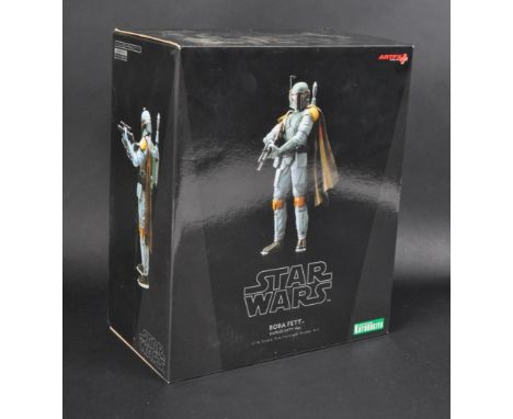 Star Wars - a Kotobukiya made ArtFX Star Wars Boba Fett Cloud City 1/10 Scale Pre-Painted Model Kit. Highly detailed. Box ope