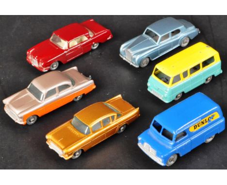 A collection of x6&nbsp;vintage Lesney made Matchbox Series diecast model cars and vans comprising; No. 33 Ford Zodiac, No. 7