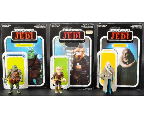 Star Wars - a collection of x3 original vintage Kenner made Star Wars action figures. All from Return Of The Jedi. Comprising
