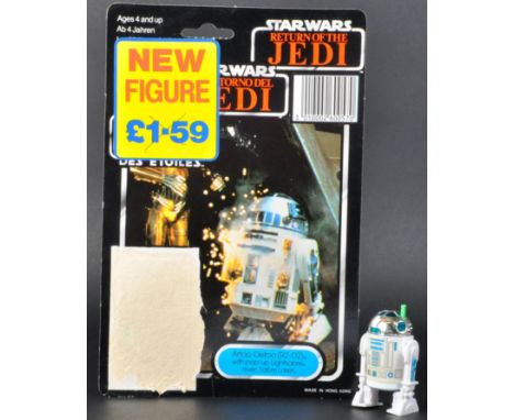 Star Wars - A scarce original vintage 1983 Kenner / Palitoy made Star Wars ' Last 17 ' Power Of The Force action figure ' R2D