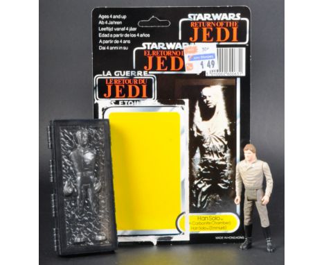 Star Wars - an original vintage (1984) Palitoy made Star Wars The Power Of The Force ' Last 17 ' action figure ' Han Solo In 