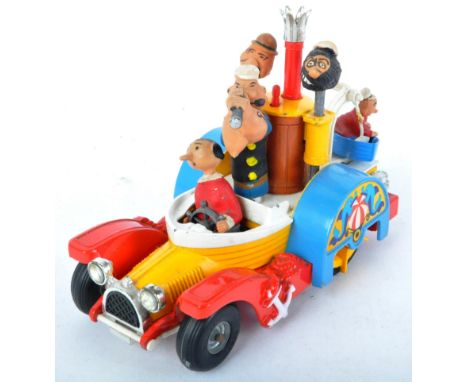 An original vintage Corgi Toys diecast model No. 802 ' Popeye Paddle Wagon ' with moving figures of Popeye, Olive Oyl, Swee' 