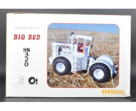 An original boxed Universal Hobbies 1/16 scale diecast model No. UH2714 Big Bud HN320 Tractor. The highly detailed articulate