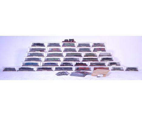 A large collection of x35 Atlas Editions 1/76 scale 00 gauge model railway trainset&nbsp;locomotive engine static models. Exa