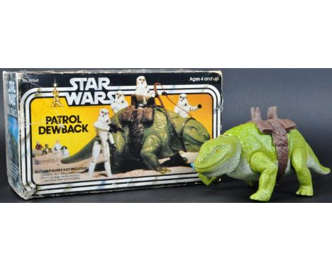 Star Wars - a scarce original vintage Kenner made Star Wars action figure playset ' Patrol Dewback '. Lacking reins, but comp