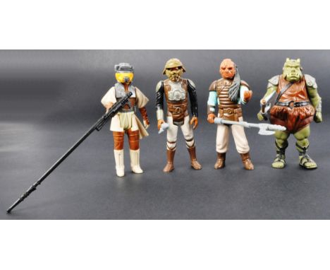 Star Wars - Jabba's Palace - a collection of x4 original vintage Kenner / Palitoy made Star Wars action figures. Comprising: 