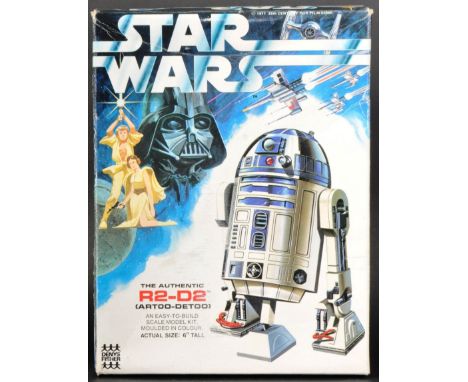 Star Wars - an original vintage Denys Fisher made ' Authentic R2-D2 Easy To Build Scale Model Kit '. Contents unchecked, but 