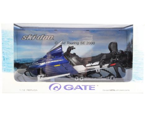 A boxed ' Global Gateway ' made 1/12 scale diecast model No. 01083 Snowmobile GT SE Grand Touring Ski-Doo. Detailed model app