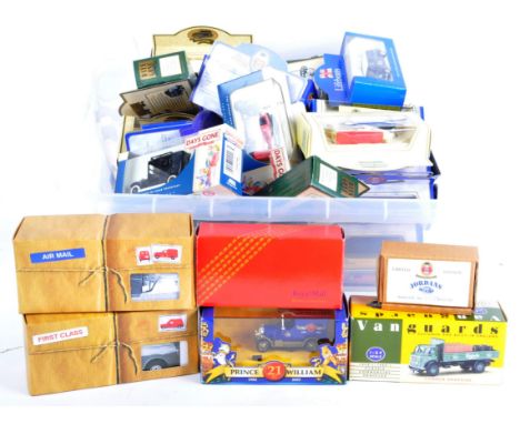 A large collection of assorted boxed diecast model cars, trucks and lorries of various scales and making. Largely Lledo Days 