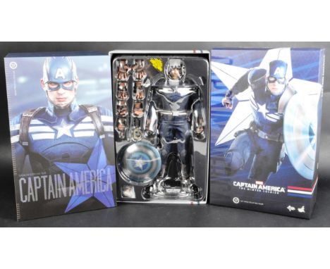 An original Hot Toys made Marvel Universe 1/6 scale collectible action figure ' Captain America The Winter Soldier ' in Steal