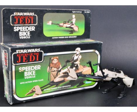 Star Wars - an original vintage 1983 Kenner made Star Wars action figure playset ' Speeder Bike Vehicle '. 100% Complete, inc
