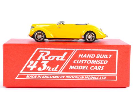An original Brooklin Models 1/42 scale boxed diecast model No. ROD. 05 Graham Hollywood Convertible 1940 in ' Chrome Yellow '