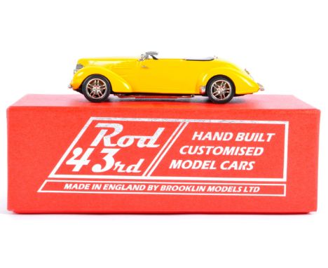 An original Brooklin Models 1/42 scale boxed diecast model No. ROD. 05 Graham Hollywood Convertible 1940 in ' Chrome Yellow '