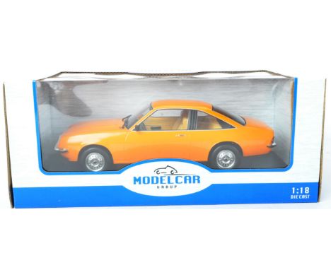 An original boxed ' Model Car Group ' 1/18 scale diecast model No. MCG18105 Opel Manta B. Highly detailed model appearing min