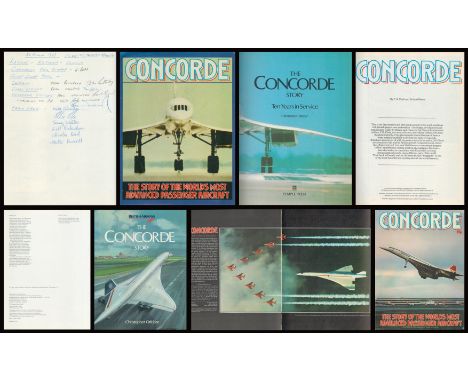 Concorde Publications Collection Includes Multi-Signed The Concorde Story by Christopher Orlebar (Signed by Capt John Butterl