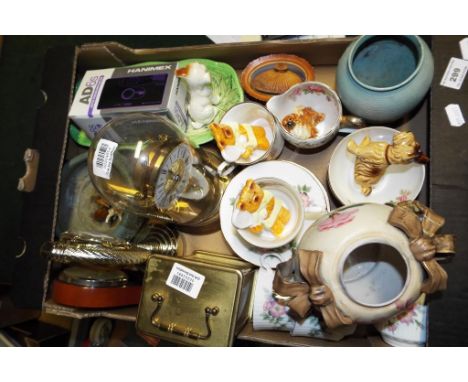 A good mixed lot to include a quantity of ceramics by Royal Doulton, Carltonware, Wade and similar also included in the lot a
