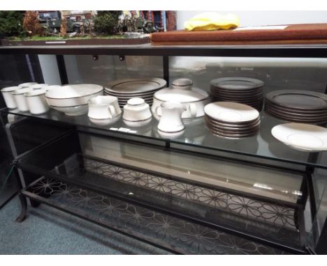 46 pieces by Eschenbach comprising plates, saucers, cups, tureen, serving dishes and similar This lot MUST be paid for and co
