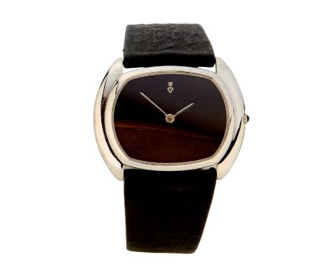 Corum. An 18ct white gold manual wind wristwatch with feather dial Ref: 27A119, Numbered 123690, Circa 1990 17 jewel manual w