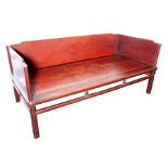 BETT-/ SOFAGESTELL, Luohan, Peking, 19.Jh.,