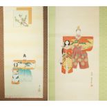 ROLLBILDER/ KAKEMONO, Konvolut von 2, Japan,