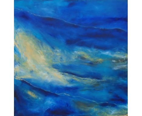 OONA CAMPBELL, 'Seascape', oil on canvas, 122cm x 122cm, signed verso. (Subject to ARR - please see Buyers Conditions)