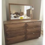 AVRA SIX DRAWER DRESSER - MSRP $6,960.00 W/AVRA DRESSER MIRROR MSRP $1,191.00