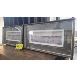 PAIR OF MERCANA FRAMED 'CUSTOM GREY ATMOSPHERE'