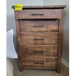 SERENA LIVE EDGE FIVE DRAWER CHEST - MSRP $2,955.00