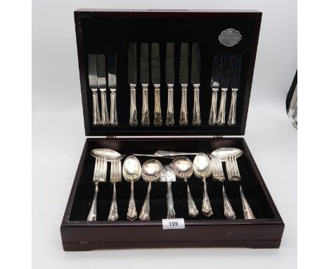 A canteen of silver plated cutlery by Cooper Ludlam Condition Report:Available upon request