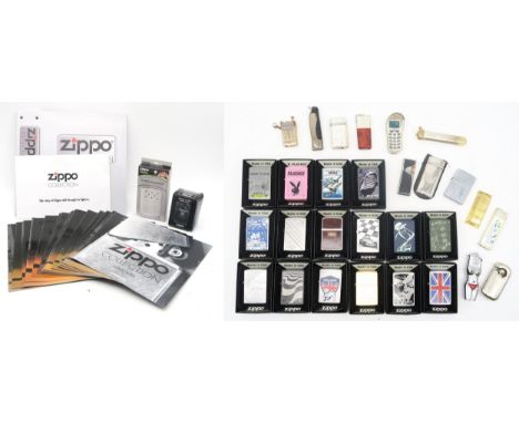 Boxed Zippo Collection lighters, with corresponding magazines, together with assorted others Condition Report:Available upon 