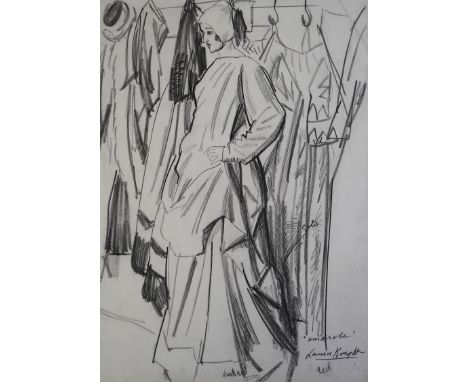 Dame Laura Knight (British, 1877-1970) 'Wardrobe'pencil on papersigned and inscribed35.5 x 25.5cm Honest untouched condition,