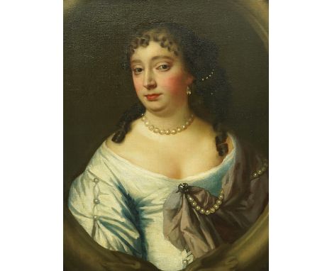 After Sir Peter Lely (1618-1680) Portrait of daughter of the Earl of Clarendon, Anne (Hyde), Duchess of York. Wife of James, 