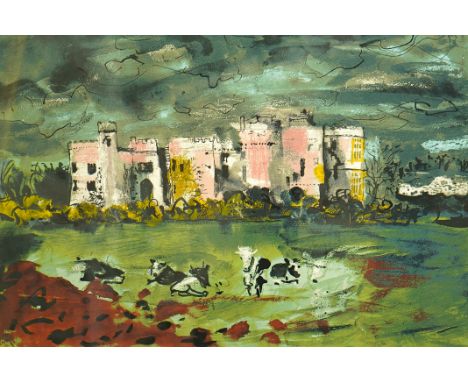 § § John Piper (British, 1903-1992) Carew Castle (Levinson 334)silkscreensigned in pencil and numbered 6/10044 x 64.5cm Good 