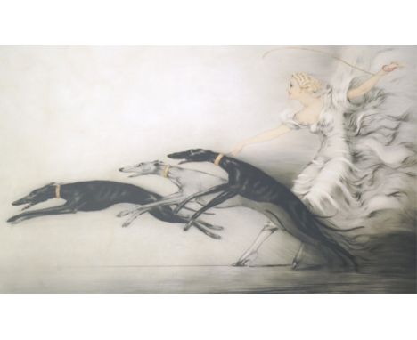 Louis Icart (French, 1888-1950) 'Vitesse'hand coloured drypoint etchingsigned in pencil38 x 62cm, sheet 56 x 78cm Honest unto