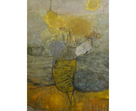 § § Harold Mockford (English, 1932-2023) 'Yellow Tree'oil on boardsigned and titled verso121 x 91cm Oil on board in honest un