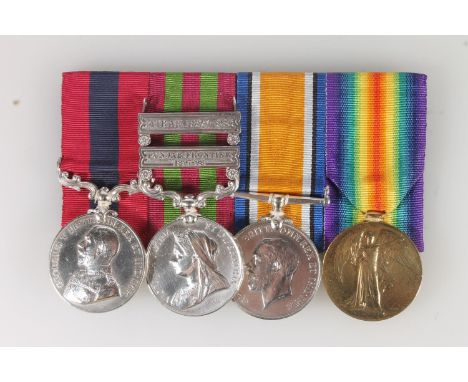 Medals of 5750 21730 SG Sergeant J Harrison of the 2nd Battalion Kings Own Scottish Borderers comprising George V Distinguish